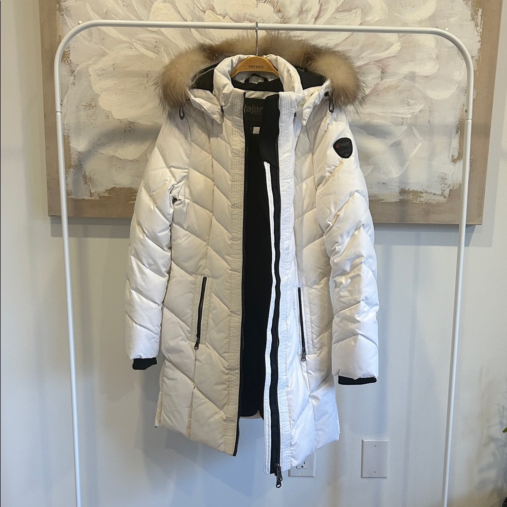 HOST PICK❤️ PAJAR CANADA White Puffer Jacket with real Fur Trim